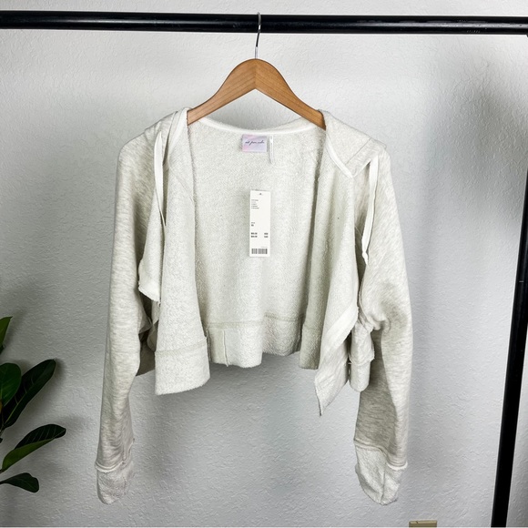 🛎️ 5/$20 NWT Urban Outfitters Koa Open-Front Hoodie Sweatshirt - Picture 3 of 16
